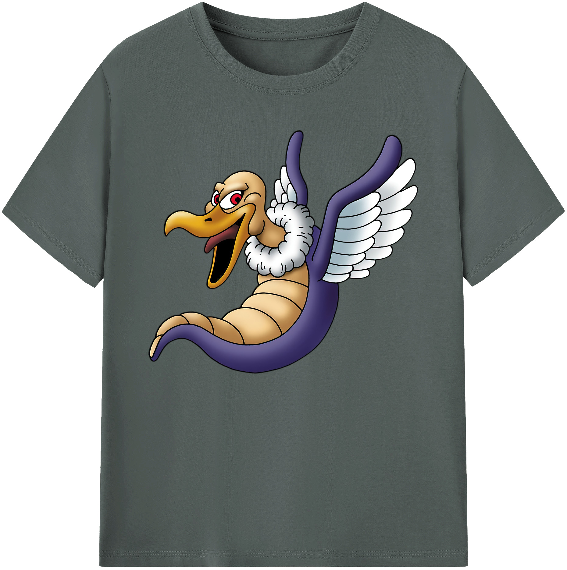 （画像用） ドラゴンクエスト Doragon Kuesuto Dragon Quest 綿100％ メンズ半袖Tシャツ｜肌触りやわらか＆通気性